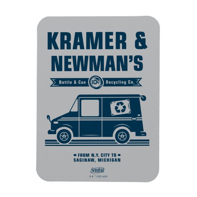 Magnet Flexible Seinfeld | Kramer & Newman's Recycling Co. (Vertical)