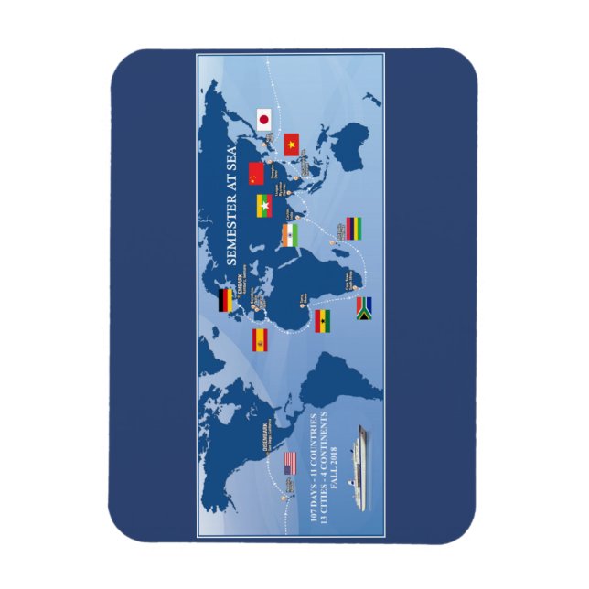 Magnet Flexible Semestre en mer Automne 2018 (Vertical)