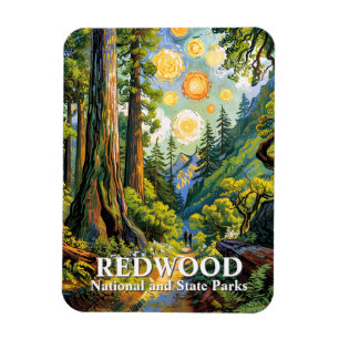 Magnet Flexible Sentier de randonnée du parc national Redwood Van
