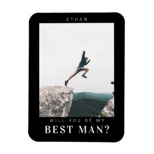 Magnet Flexible Serez-vous mon meilleur homme minimaliste photo so
