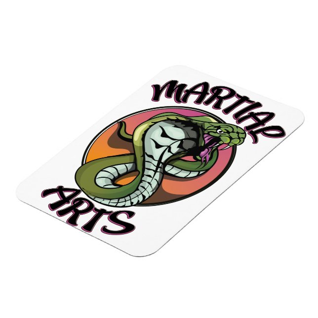 Magnet Flexible Serpent des arts martiaux (Côté Gauche)