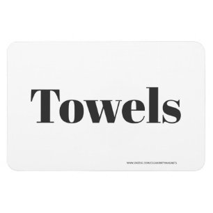 Magnet Flexible Serviettes - avec adresse du site