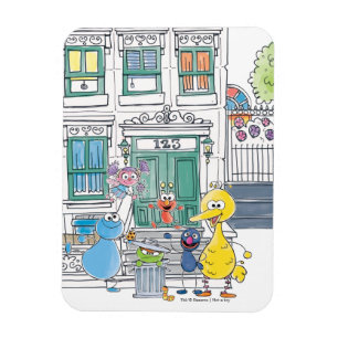 Magnet Flexible Sesame Pals Doodley Graphisme