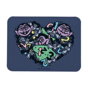 Magnet Flexible Sésame Sésame   Comte von Count Doodle Heart