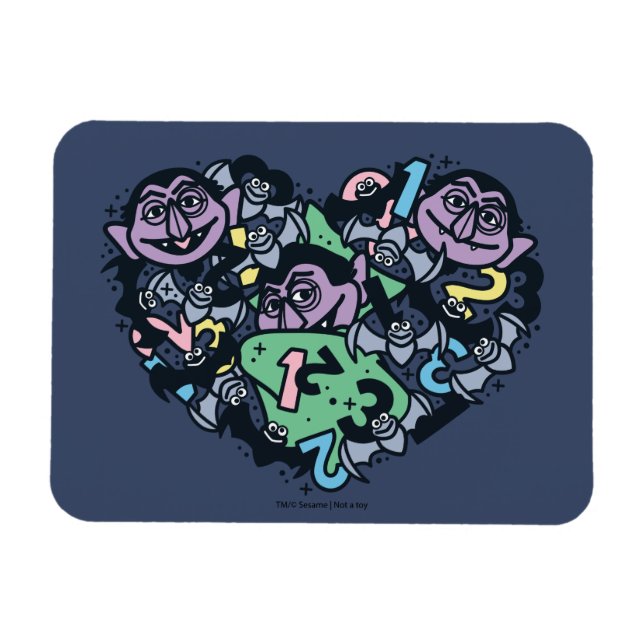 Magnet Flexible Sésame Sésame | Comte von Count Doodle Heart (Horizontal)