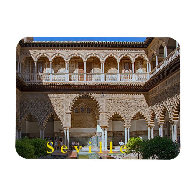 Magnet Flexible Séville. Alcazar. La cour des Maidens. (Horizontal)