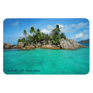 Magnet Flexible Seychelles, Praslin - Île tropicale - Photo