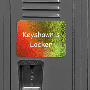 Magnet Flexible Shades de nom propre de l'aimant orange et vert Pr