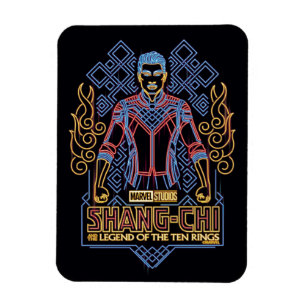 Magnet Flexible Shang-Chi Neon Lumière Graphique