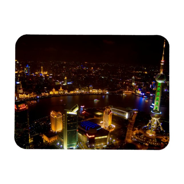 Magnet Flexible Shanghai Chine merveilleuse skyline avec moderne (Horizontal)