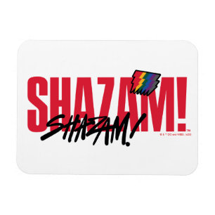 Magnet Flexible SHAZAM ! Furie des dieux   Logo des boulons arc-en