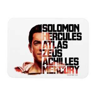 Magnet Flexible SHAZAM !   Shazam Closeup Acronyme graphique