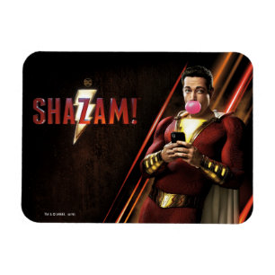 Magnet Flexible SHAZAM ! Shazam soufflant la bulle gomme