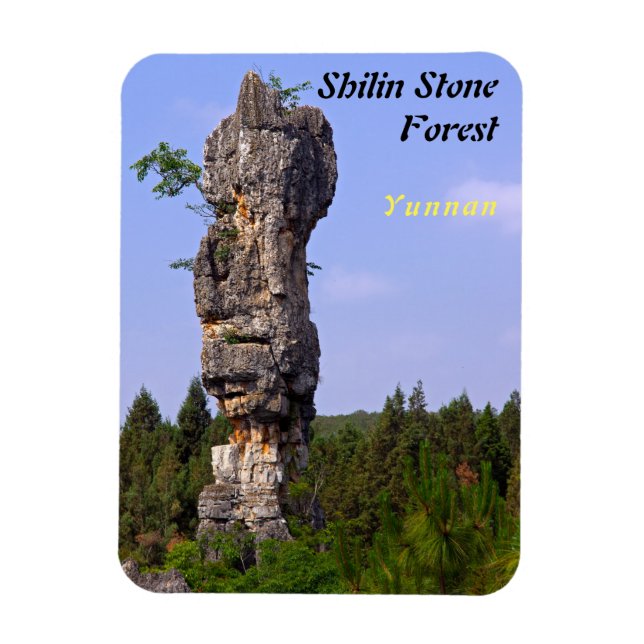 Magnet Flexible Shilin pinnacles Forêt de pierre - Yunnan, Chine,  (Vertical)
