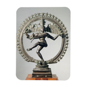Magnet Flexible Shiva Nataraja, Tamil Nadu, défunt Chola (bronze)