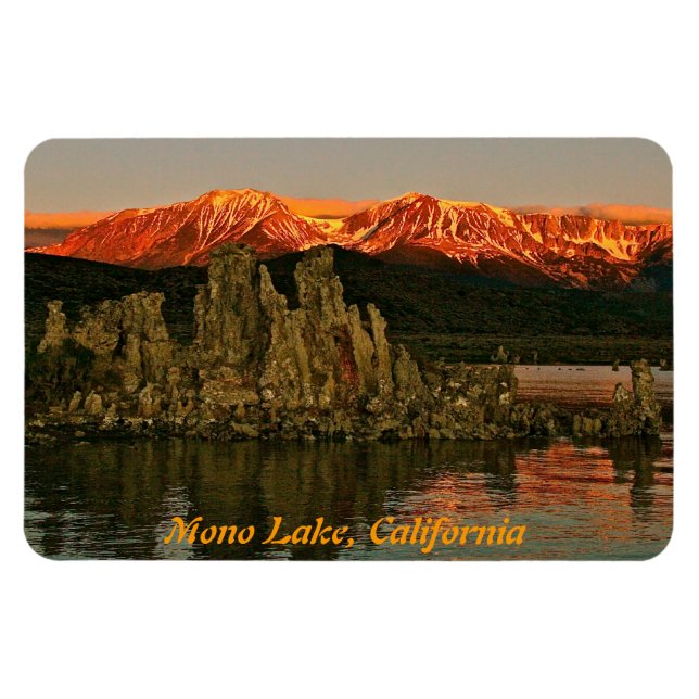 MAGNET FLEXIBLE SIERRA ORIENTALE ET LAC MONO AU SLEVER (Horizontal)