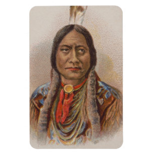 Magnet Flexible Signaux de fumée : Lakota Indian Chief Sitting Bul