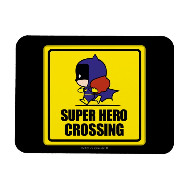 Magnet Flexible SIGNE DE PASSAGE DU Super Héros Chibi Batwoman (Horizontal)