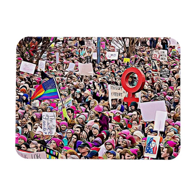 Magnet Flexible Signe LGBT & Rainbow sur l'aimant de la marche des (Horizontal)