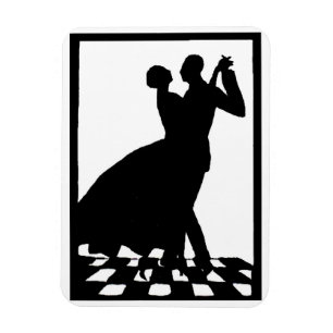 Magnet Flexible silhouette couple dancing in the dark