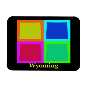 Magnet Flexible Silhouette de la carte du Wyoming