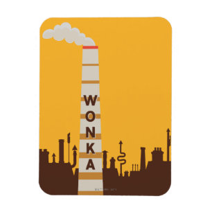 Magnet Flexible Silhouette de l'usine Wonka