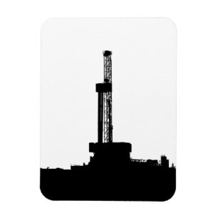 Magnet Flexible Silhouette de plate-forme de forage
