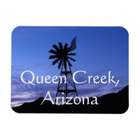 Silhouette d'un moulin à vent, Queen Creek Arizona