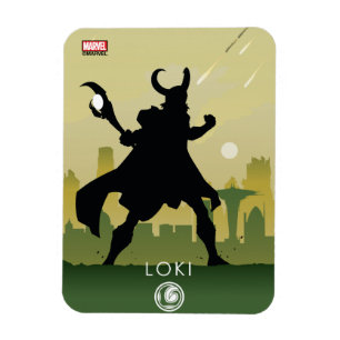 Magnet Flexible Silhouette héroïque de Loki