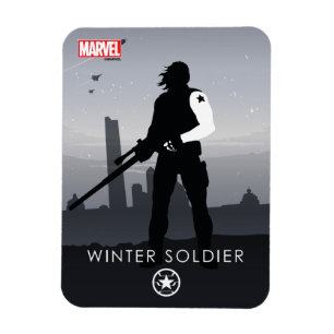 Magnet Flexible Silhouette héroïque du soldat d'hiver
