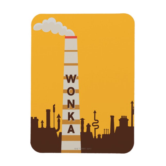 Magnet Flexible Silhouette Wonka Factory (Vertical)