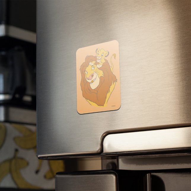 Magnet Flexible Simba Escalade Mufasa (Magnet on fridge door)