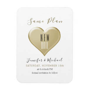 Magnet Flexible Simple changement de date de mariage en or