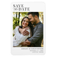 Simple Élégant Photo Mariage Enregistrer la Date