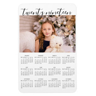 Magnet Flexible Simple et élégant aimant photo avec calendrier 201