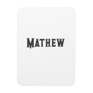 Magnet Flexible simple monogramme de lettre initiale ajoutez votre