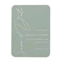 Simple Sage Vert Moderne Script manuscrit
