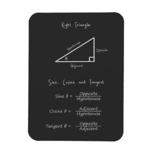 Magnet Flexible Sine Cosine Tangent Right Triangle Trigonometry