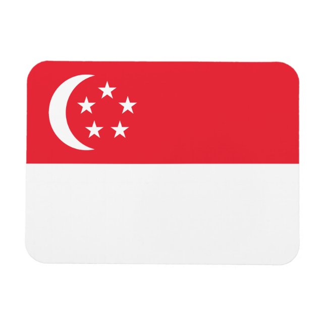 Magnet Flexible Singapore Flag (Horizontal)