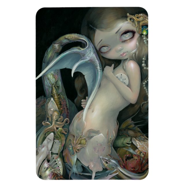 Magnet Flexible "Sirène Arcimboldo", aimant flexible (Vertical)