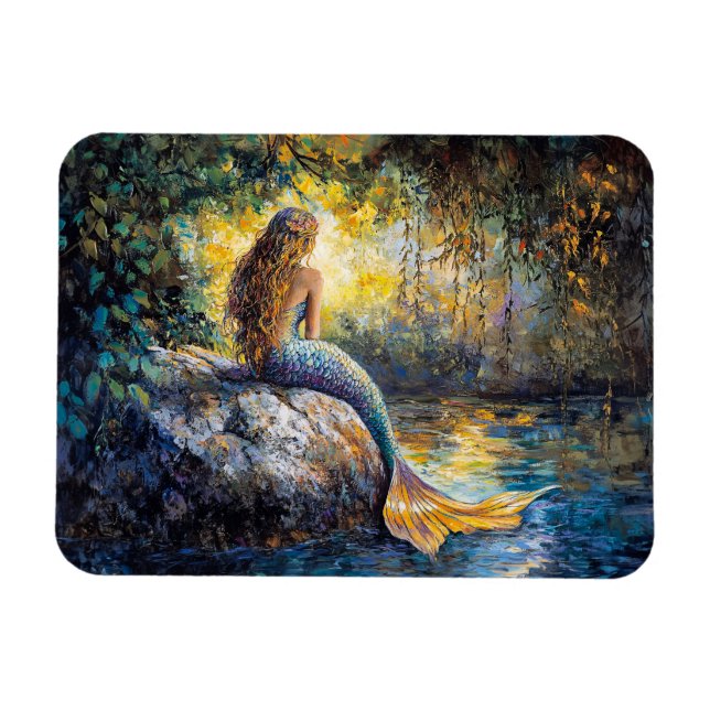 Magnet Flexible Sirène dans la peinture Grotto (Horizontal)