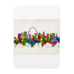 Magnet Flexible Skyline de Saint-Louis Missouri
