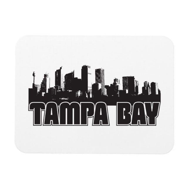 Magnet Flexible Skyline de Tampa Bay (Horizontal)