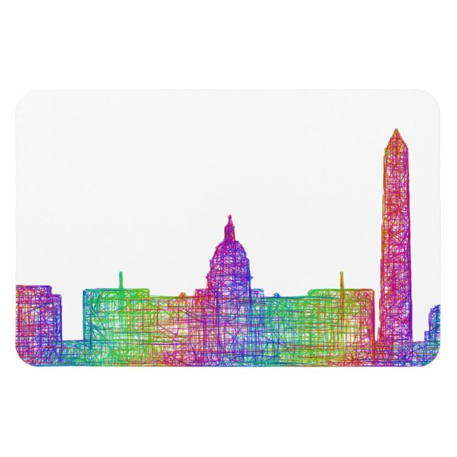Magnet Flexible Skyline Washington DC (Horizontal)