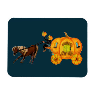Magnet Flexible Sleepy Hollow Horseman Citrouille Carriage sans tê