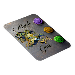 Magnet Flexible SlipperyJoe's Mardi Gras célébration ve décorative
