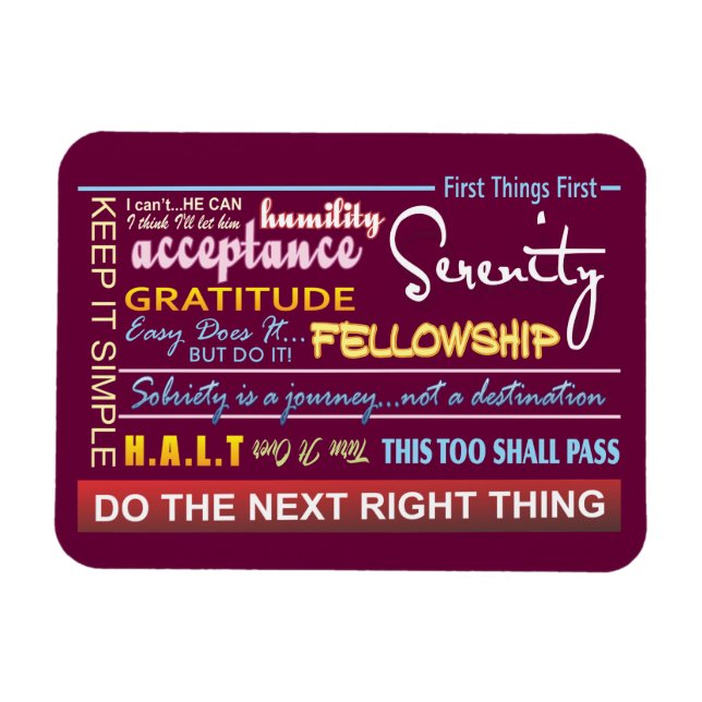 Magnet Flexible slogans de récupération 20 aimant (Horizontal)