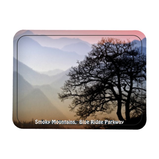 Magnet Flexible Smotains Blue Ridge Parkway GSMNP Photo (Horizontal)