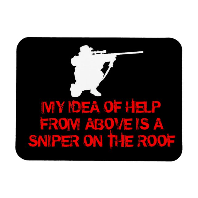 Magnet Flexible Sniper - Aide D'En Haut - Aimant De Réfrigérateur (Horizontal)