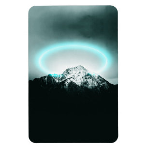 Magnet Flexible Snowy mountain mysterious blue neon light